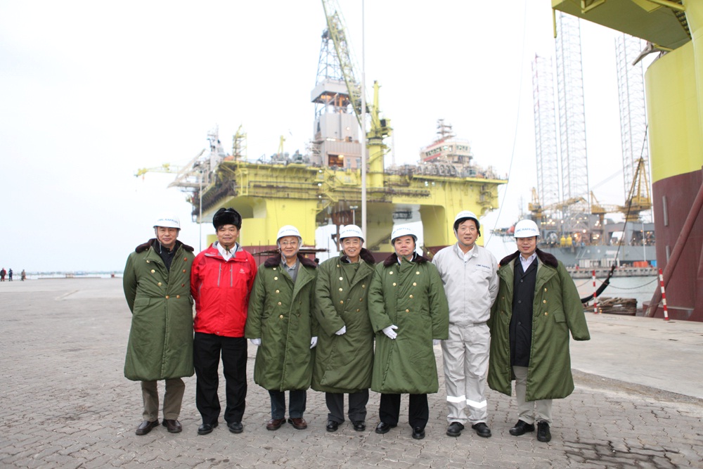 “院士行”活动在中集来福士海洋工程有限公司进行